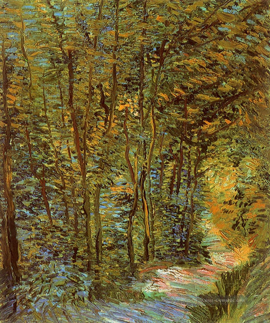 Weg im Holz Vincent van Gogh Ölgemälde